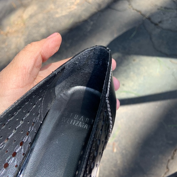 Stuart Weitzman Black Heels Size 6W - Picture 11 of 13